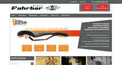 Desktop Screenshot of fahrbar-bikes.de